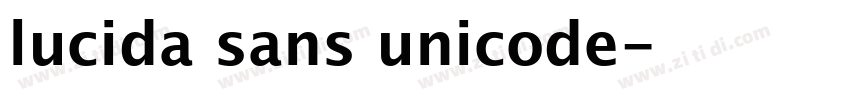 lucida sans unicode字体转换